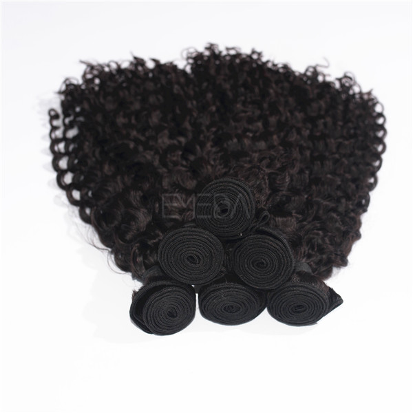 Brazilian human hair wet and wavy weave  LJ105